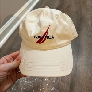 NEW Nautica Cream Baseball Cap